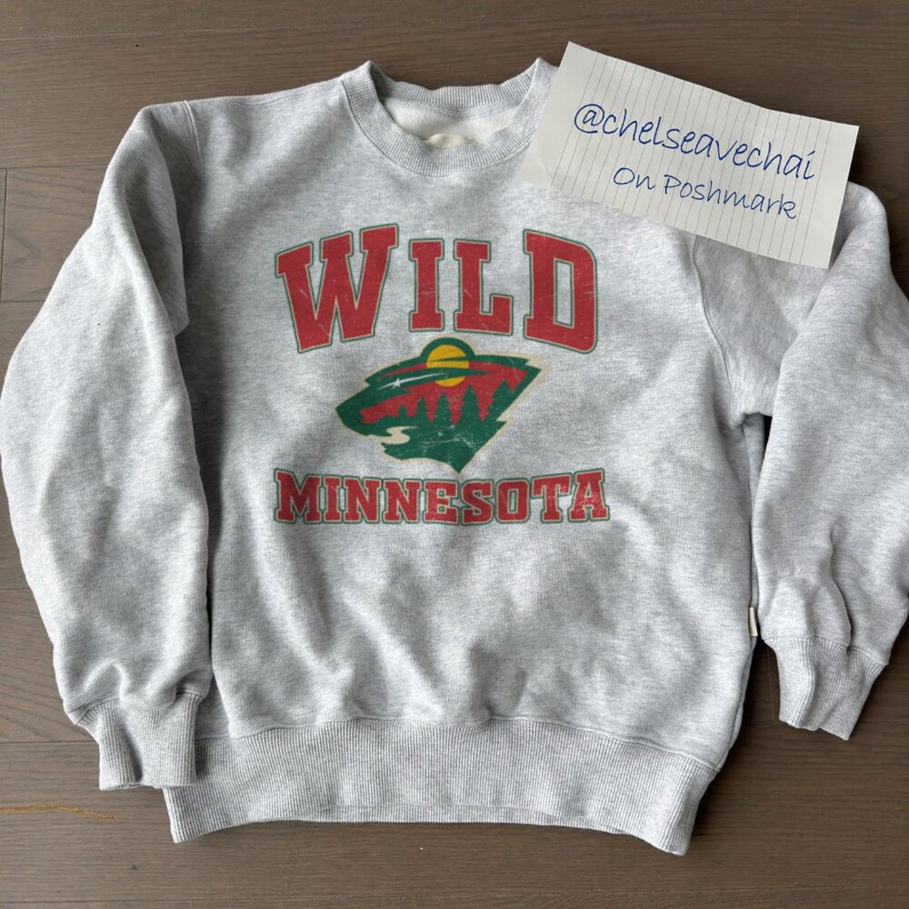 Vintage Minnesota Wild Hockey Sweatshirt Retro NHL Minnesota Wild Shirt tee